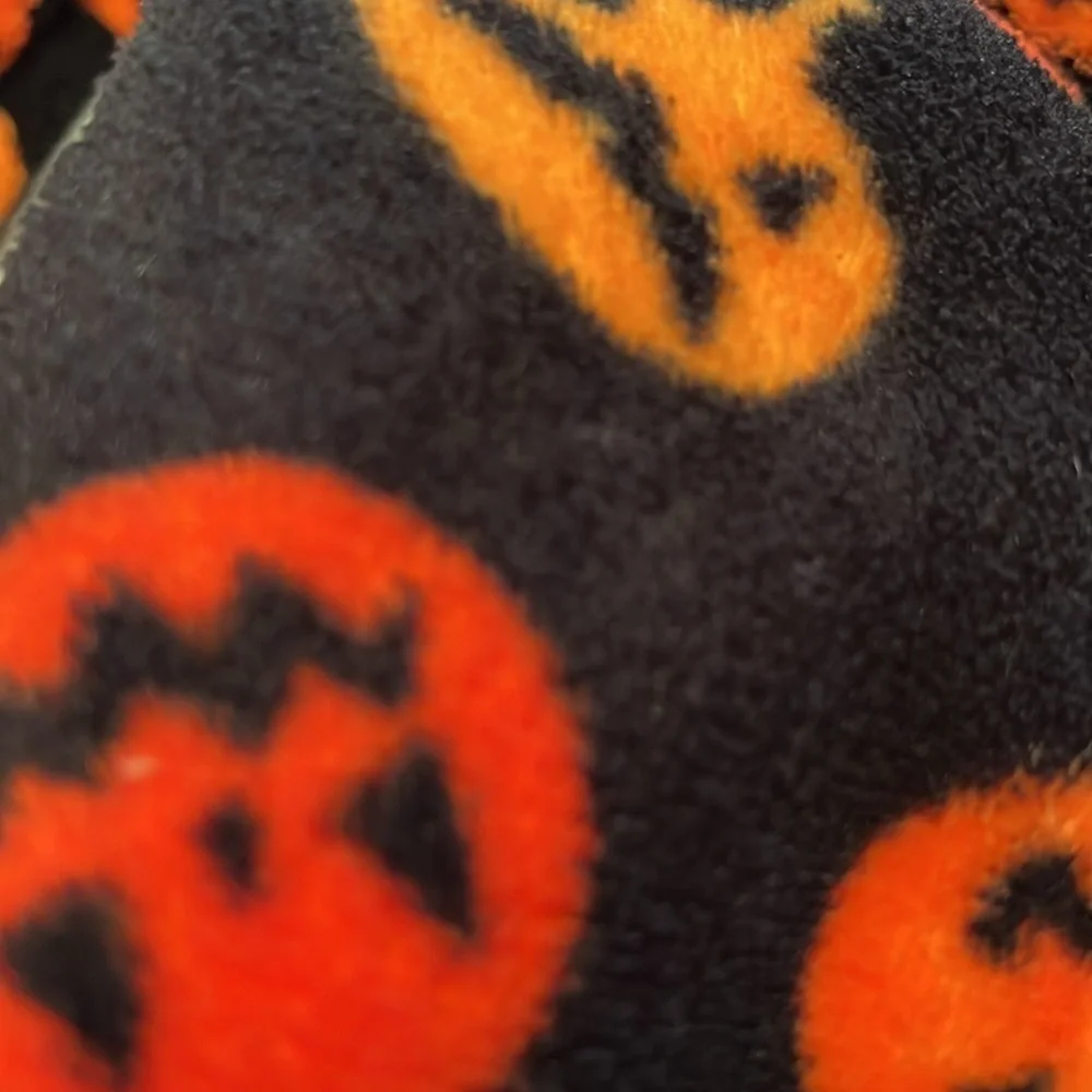 Super soft Halloween zip up onesie pajamas